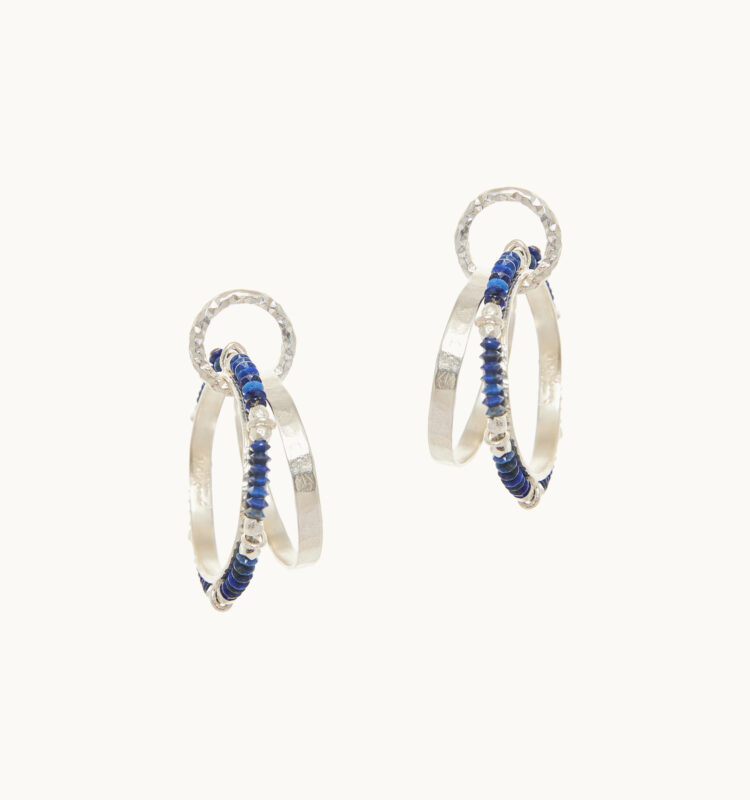 mini earrings lapis lazuli