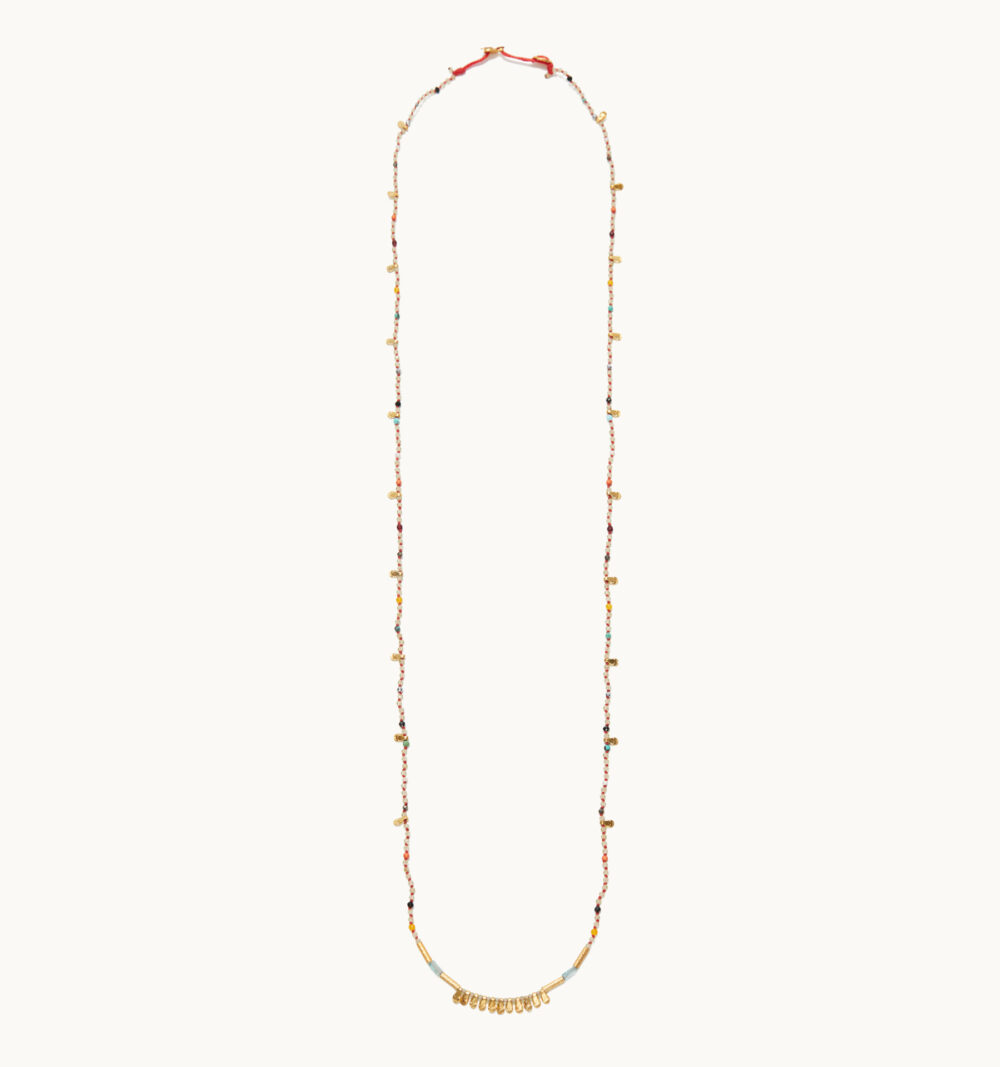 long peridot necklace