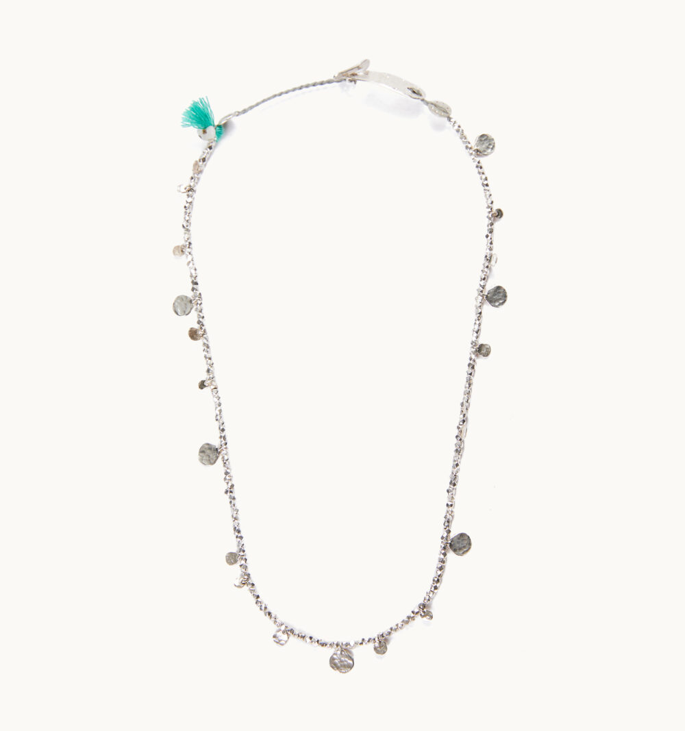 short chain silver necklace