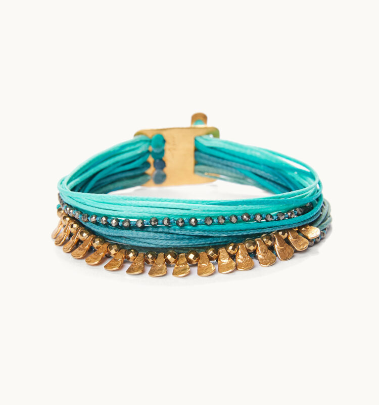 turquoise multi line bracelet