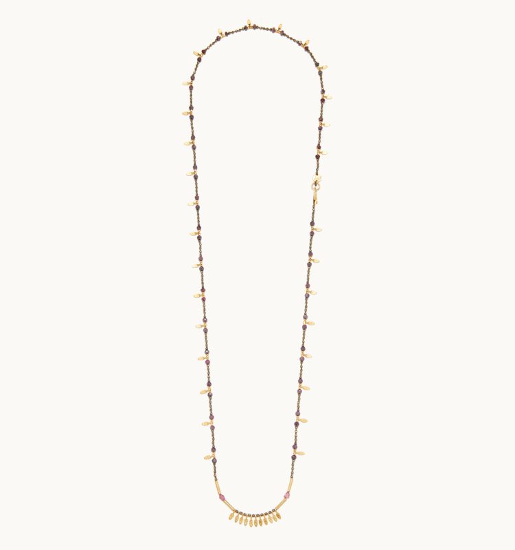 Zinnia – Long Stone Necklace