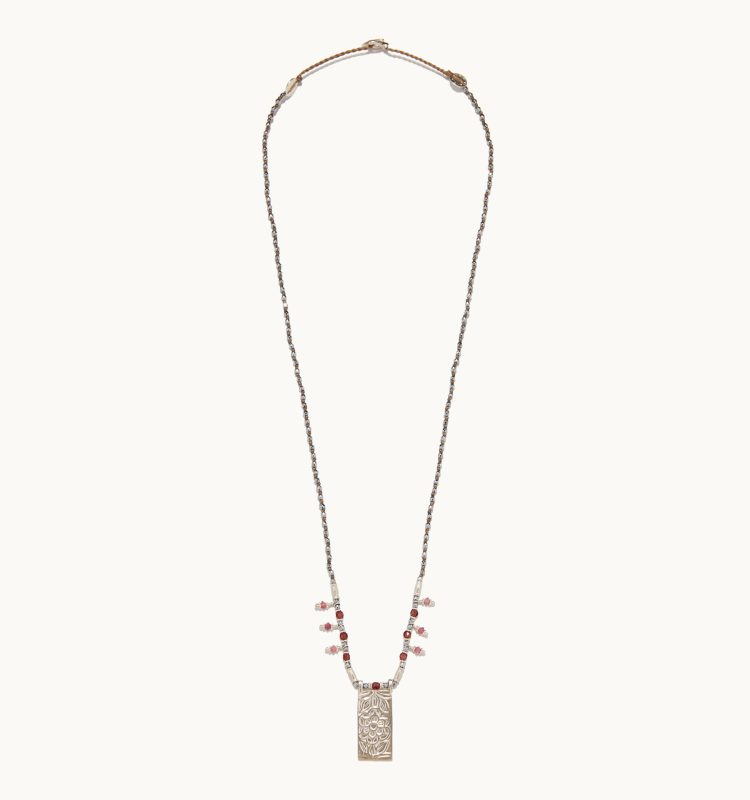 Silver Bloom – Stone Necklace