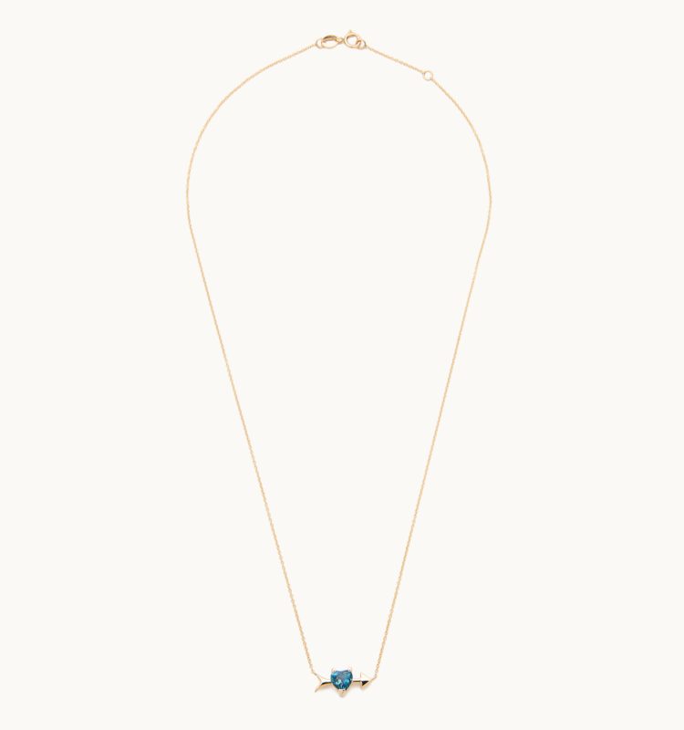 Rhodon London Blue Topaz Necklace | Petite