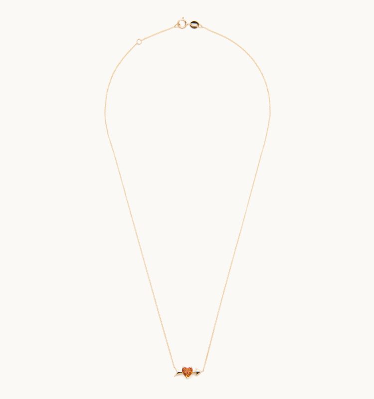 Rhodon Citrine Necklace | Petite