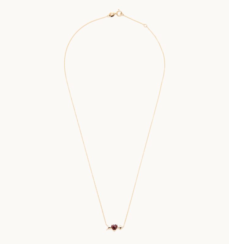 Rhodon Garnet Necklace | Petite