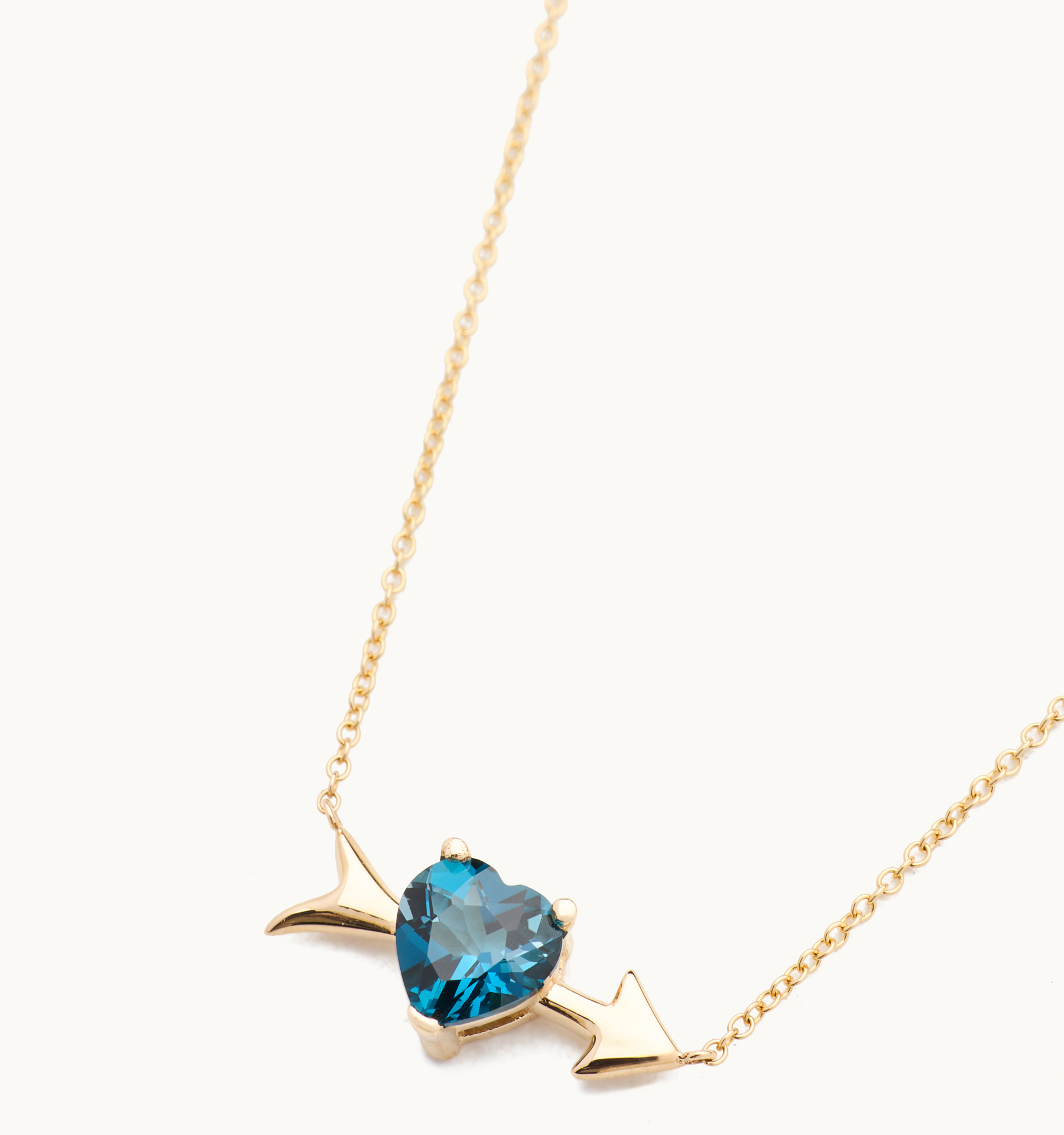 Rhodon London Blue Topaz Necklace | Petite - Image 2